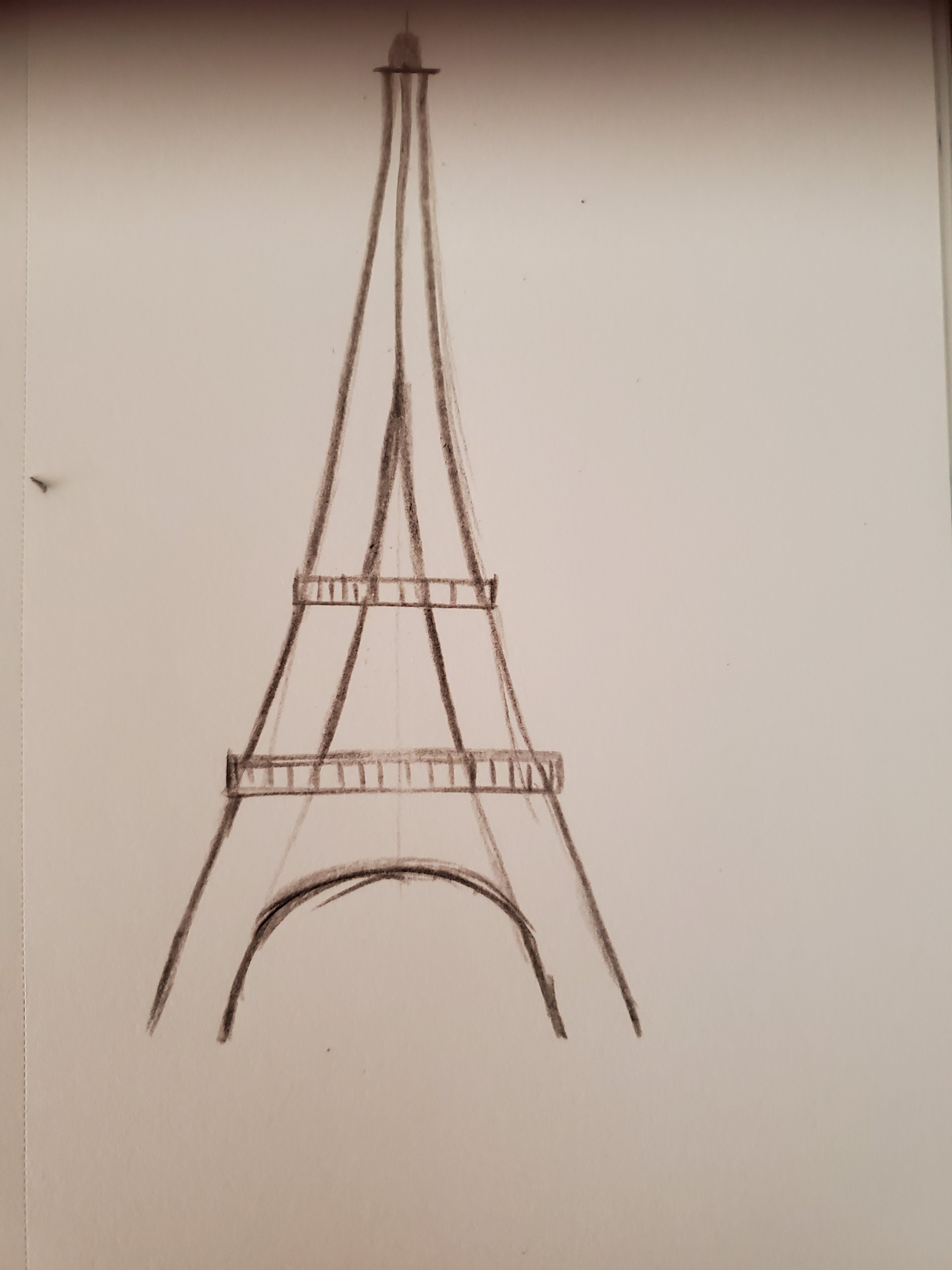 Paris Doodle Art: Eiffel Tower Drawing